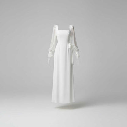 Elegant Long Sleeve Maxi Dress | Women's Wedding Guest Dress