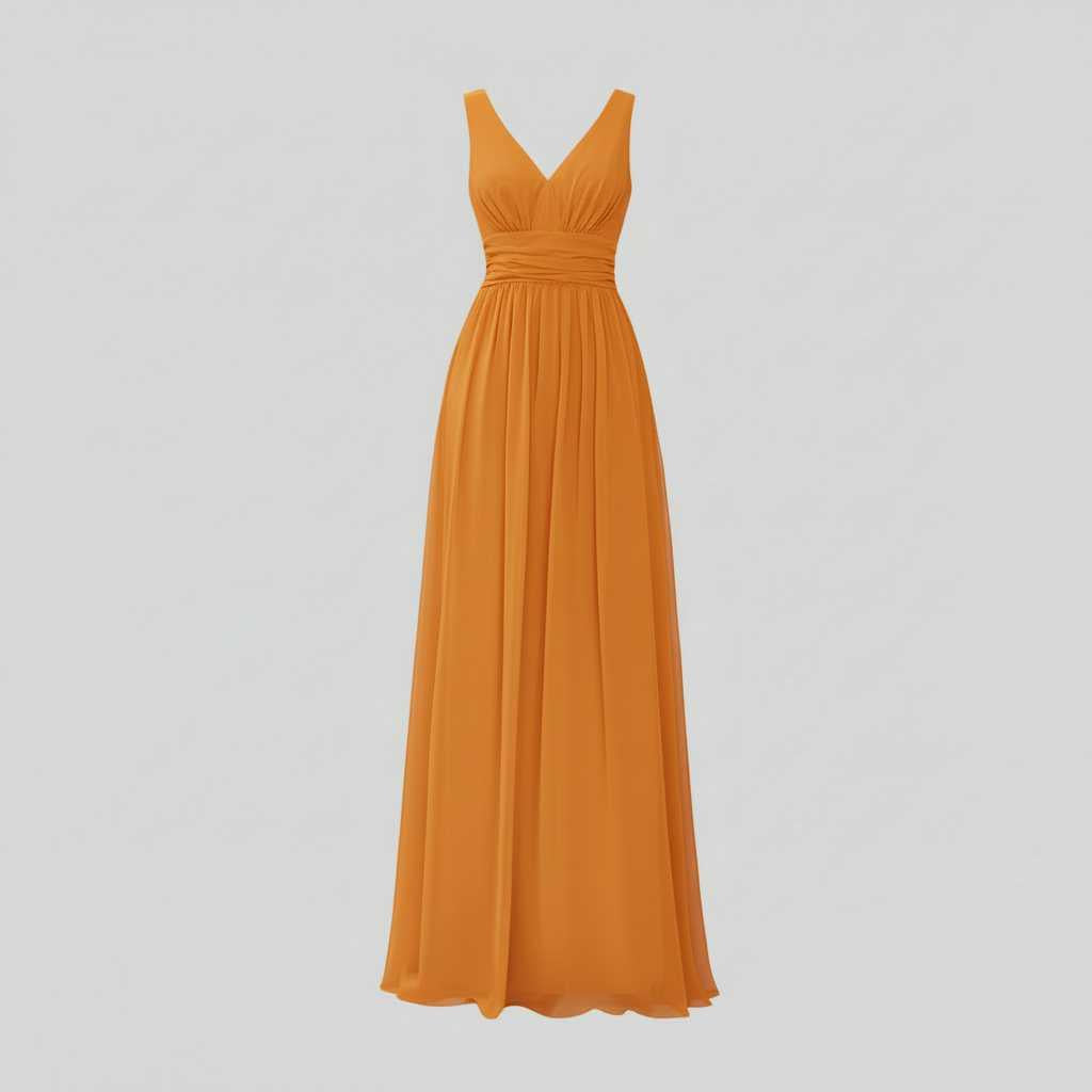 Sleeveless V-Neck Maxi Dress | Women's Fashion