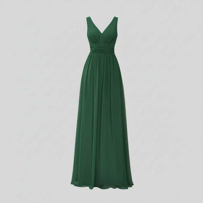 Sleeveless V-Neck Maxi Dress | Women's Fashion