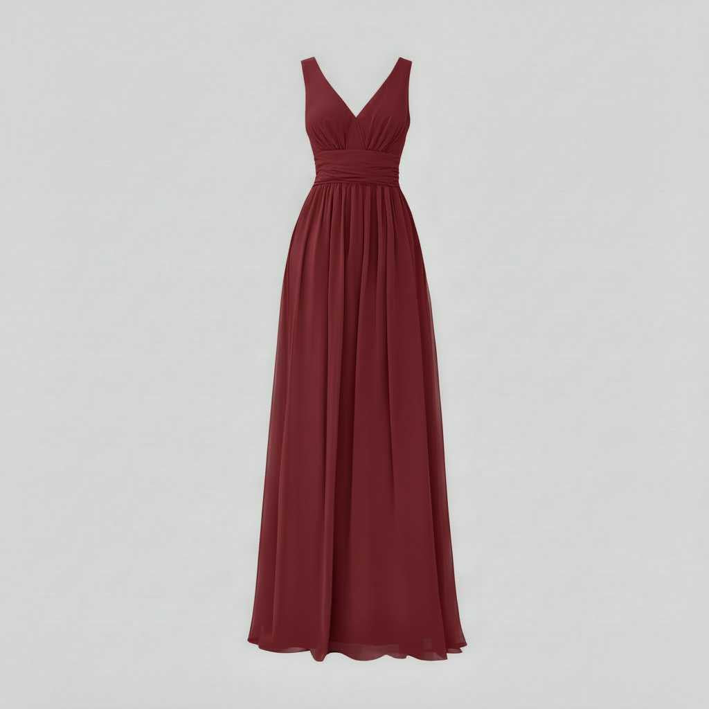Sleeveless V-Neck Maxi Dress | Women's Fashion