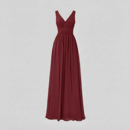 Sleeveless V-Neck Maxi Dress | Women's Fashion