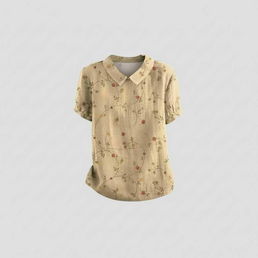 Vintage Floral Blouse | Women's Casual Summer Top