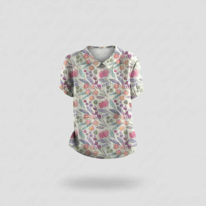 Vintage Floral Blouse | Women's Casual Summer Top
