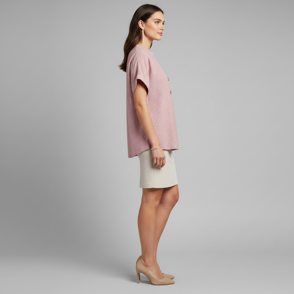 Women's V-Neck Short Sleeve Top | Casual Summer Top